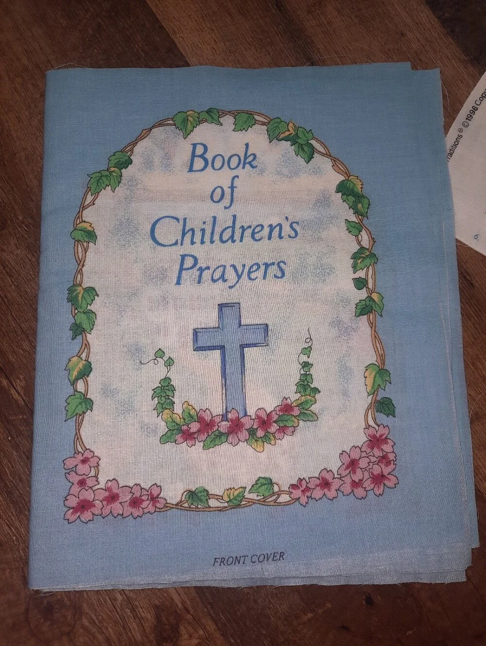 Vintagr Fabric Book Of Childrens Prayers Ready To Sew